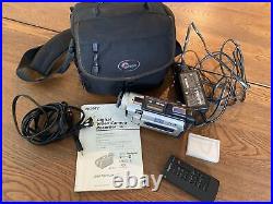 SONY DCR-TRV17 digital video camera recorder operation check Many accessories