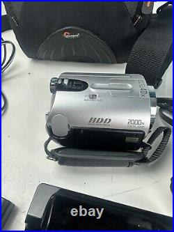 Sony DCR-SR42 HDD Digital Video Camera With Dock, Power Supply & Bag Needs Battery