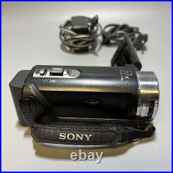 Sony DCR-SX21 1800x Digital Zoom Handycam Camcorder Black Tested Works Great