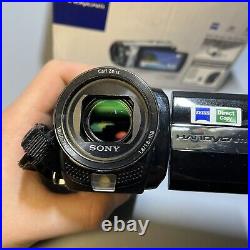 Sony DCR-SX45 2000x Digital Zoom Handycam Camcorder Black Tested Works Great