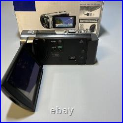 Sony DCR-SX45 2000x Digital Zoom Handycam Camcorder Black Tested Works Great