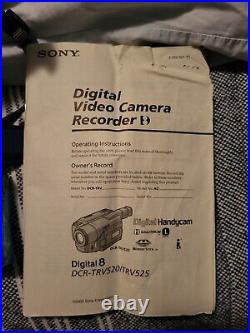 Sony DCR-TRV520 Handycam Hi8 8mm Camcorder withaccessories Read Description