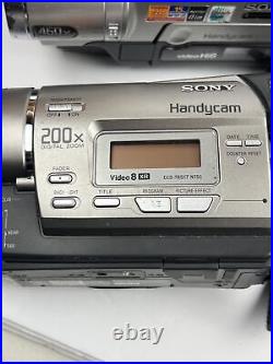Sony Digital HandyCams Vision Lot of 7 Hi8 Camcorder For Parts or Repair TRV