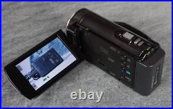 Sony HDR-CX110 HD 1080i AVCHD Flash Handycam Camcorder 25x With Extras Tested FRSH