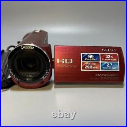 Sony HDR CX220 Handycam Digital Video Camera Camcorder Red