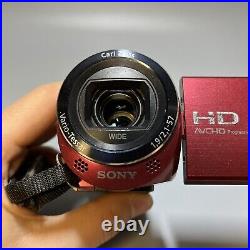 Sony HDR CX220 Handycam Digital Video Camera Camcorder Red