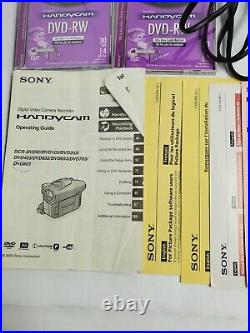 Sony Handycam DCR-DVD803 Digital Video Camera Bundle Works Great