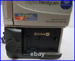 Sony Handycam DCR-PC100 Camcorder MiniDV Video Camera Silver Tested With Battery