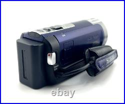 Sony Handycam DCR SX45 Video Camcorder Digital BLUE 70x Zoom TESTED