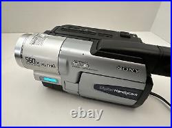 Sony Handycam DCR-TRV130 Digital 8 Camcorder Bundle w Nightshot Tested & Works