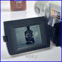 Sony Handycam DCR-TRV140 Digital 8 Camcorder W Battery Tested Works Scratched