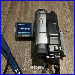 Sony Handycam DCR-TRV280 Digital8 Camcorder With Bag, Cords, & Manual Tested
