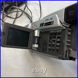Sony Handycam DCR-TRV320 Hi8 Digital 8 Video Camcorder With DC Adapter Lot