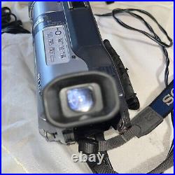 Sony Handycam DCR-TRV340 Digital8 Camcorder Matte Blue W Night Vision