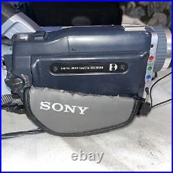 Sony Handycam DCR-TRV340 Digital8 Camcorder Matte Blue W Night Vision