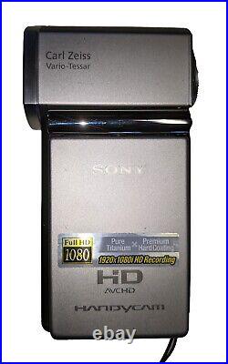 Sony Handycam HDR-TG1 1080p HD Compact Digital Camcorder Tested Case Battery SD