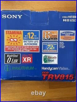 Sony Video Hi8 XR TRV815 Handycam Vision 3.5 Color 72x Digital Zoom UNOPENED
